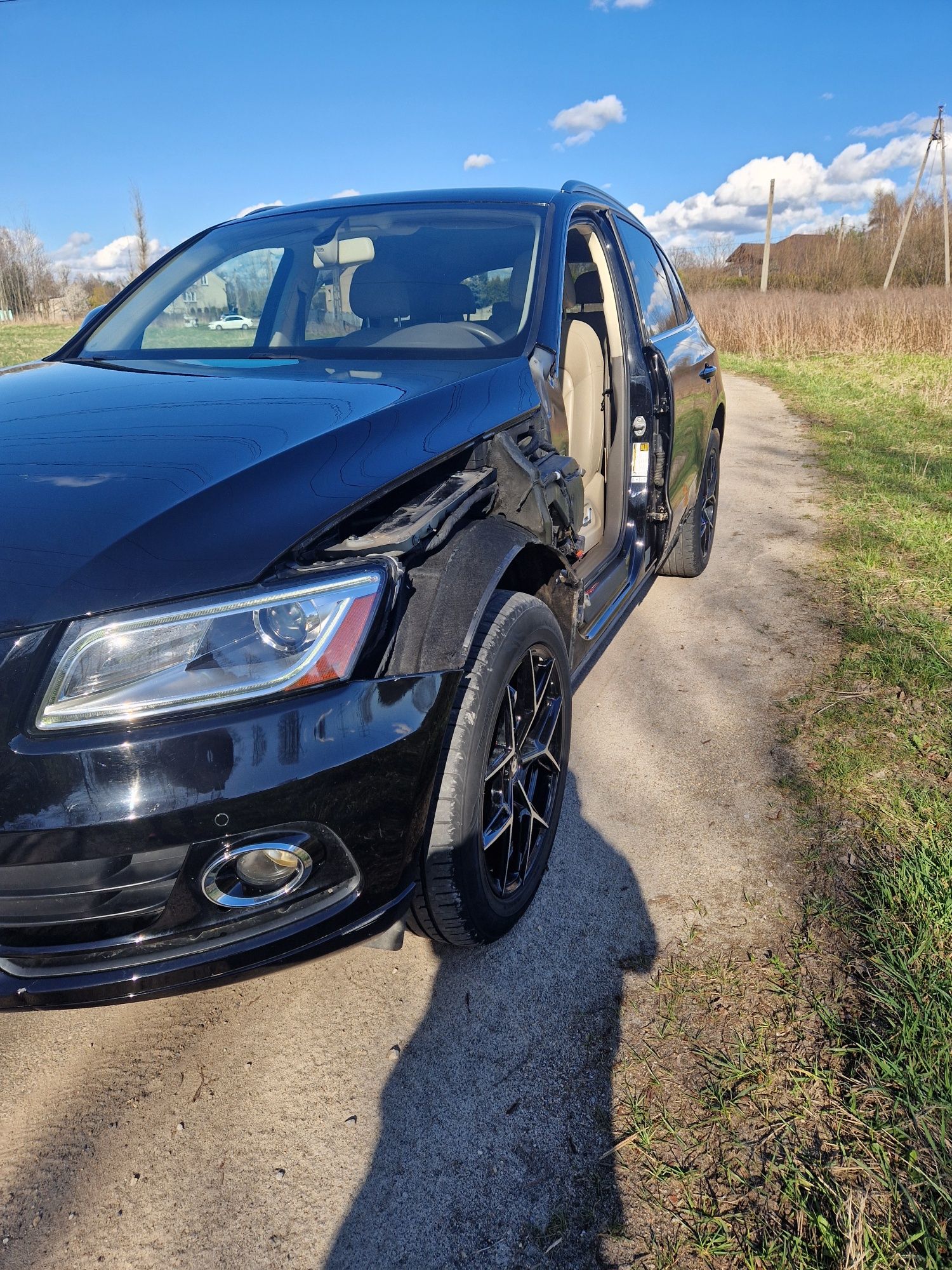 Audi q5 2017r, 2.0 tsi, delikatnie uszkodzony