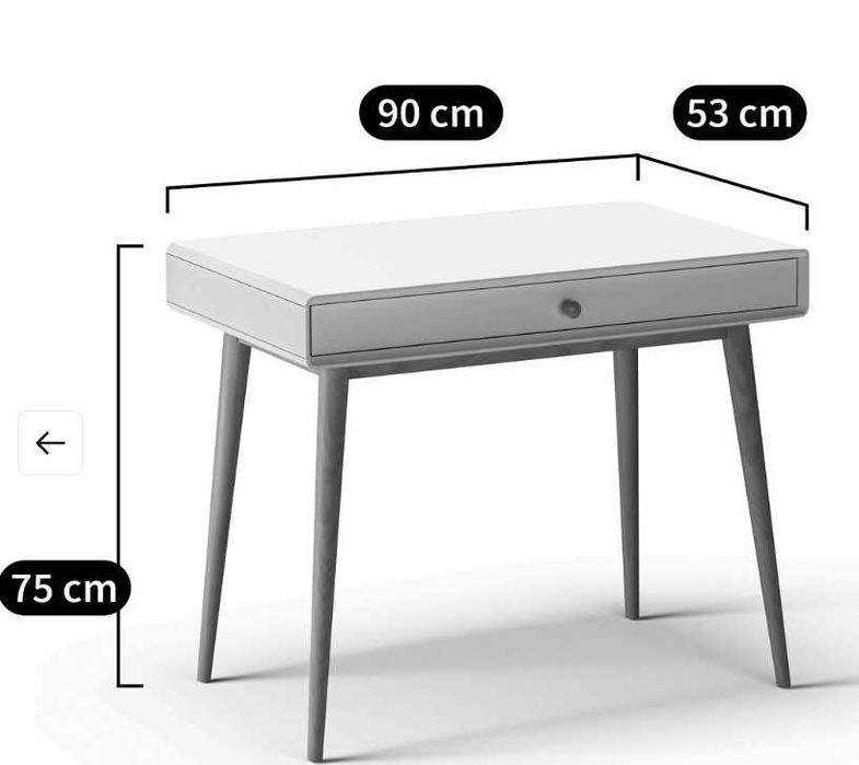 Mesa Computador Lacada La Redoute + Cadeira