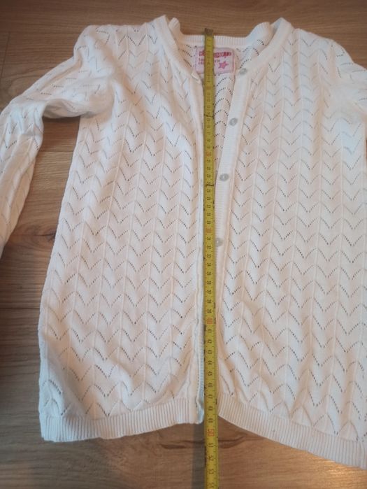 Koszula i sweterek dziewczynka 134