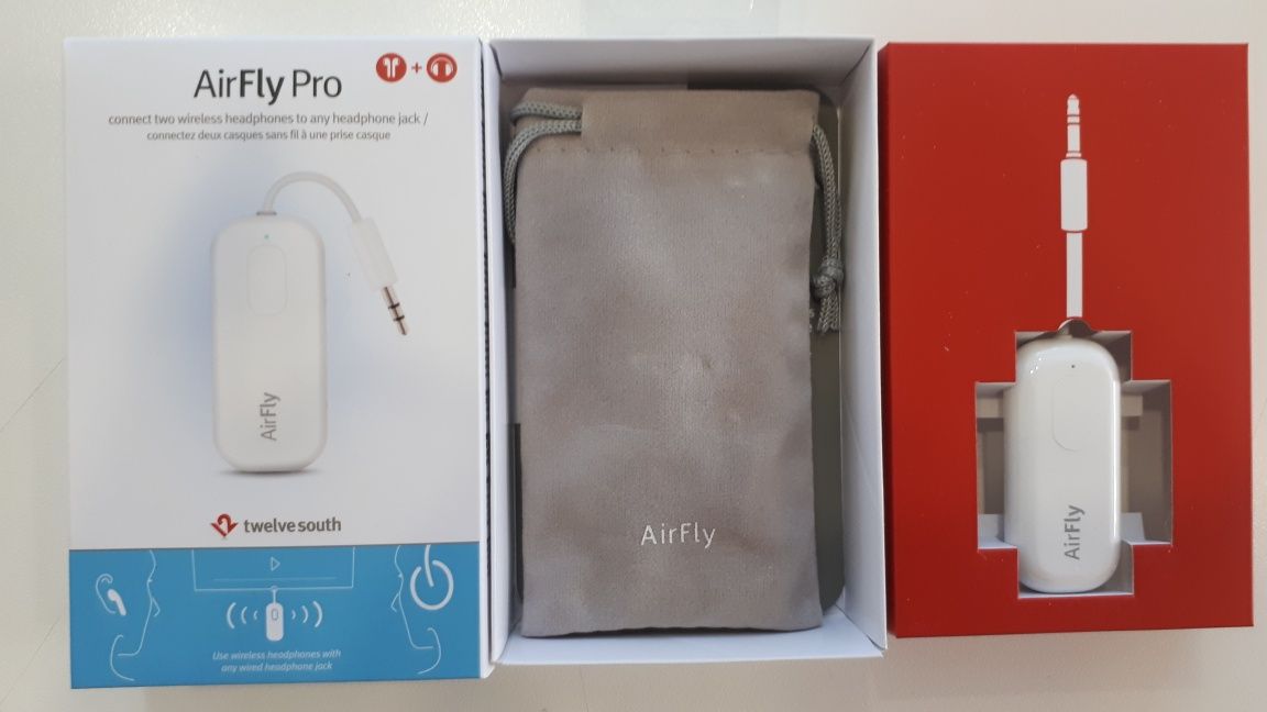 НОВЫЙ Адаптер bluetooth TwelveSouth AirFly Pro 3.5mm White для AirPods