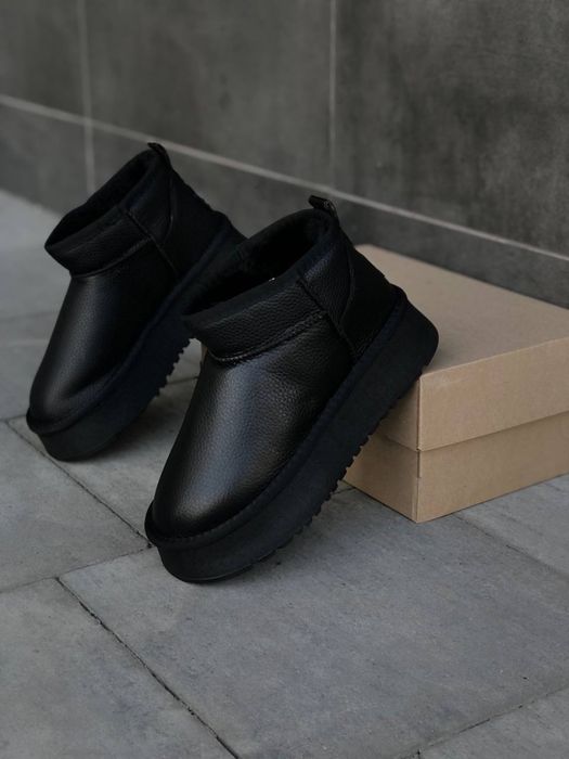 Размер 41 Скидка! UGG Australia Кожаные Угги на платформе Угі Уггі Уг