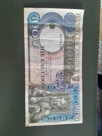 Nota do Banco de Angola de 1000$00 CAPICUA.