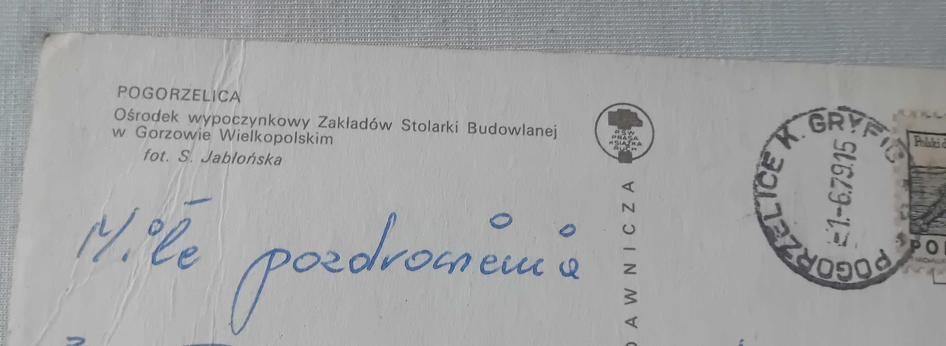 Pocztówka: Pogorzelica, ośrodek wczasowy. KAW, 1979 r.