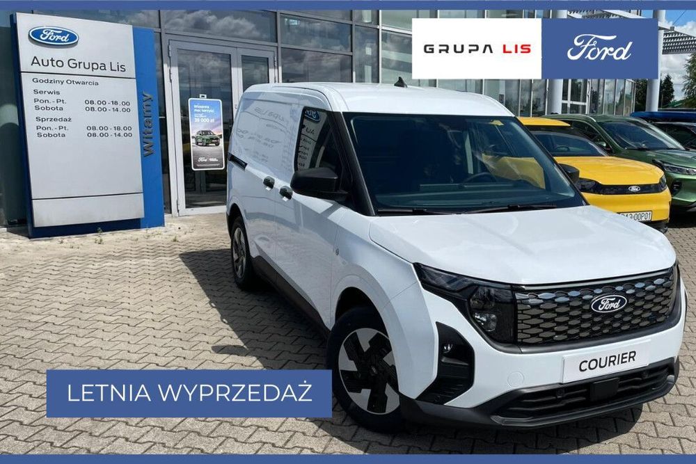 Ford transit-courier Ford Transit Courier VAN EV 43 kWh 136 KM  Ford E-Transit Courier VAN 136 KM A1 Frozen White