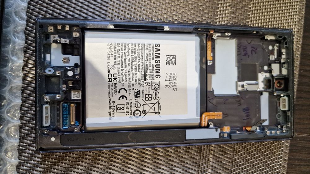 Ekran Samsung s22 ultra. Sam ekran z baterią. Do odzyskania danych.