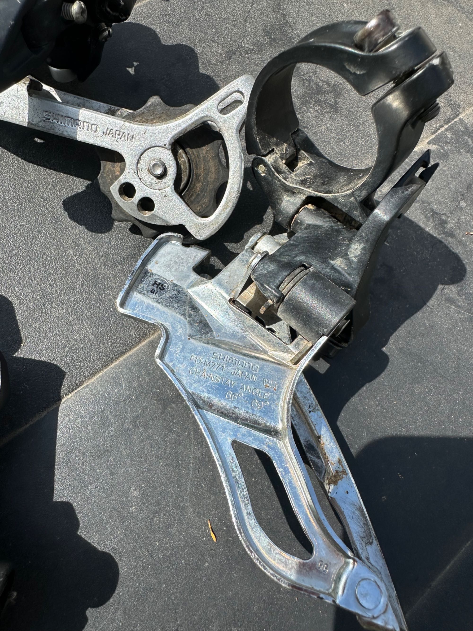 Przerzutki i manetki Deore XT 9s SL-M770 FD-M771 sprawne, bdb stan