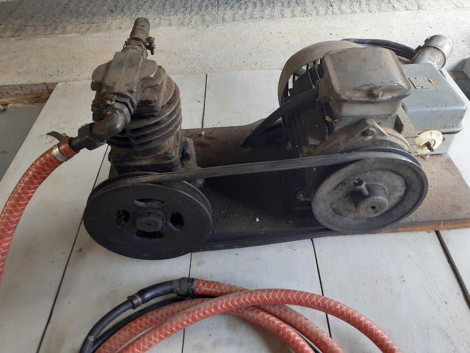Sprężarka / Kompresor samoróbka - HS 14, silnik 1,1 kW