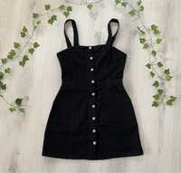 Sukienka ogrodniczka czarna