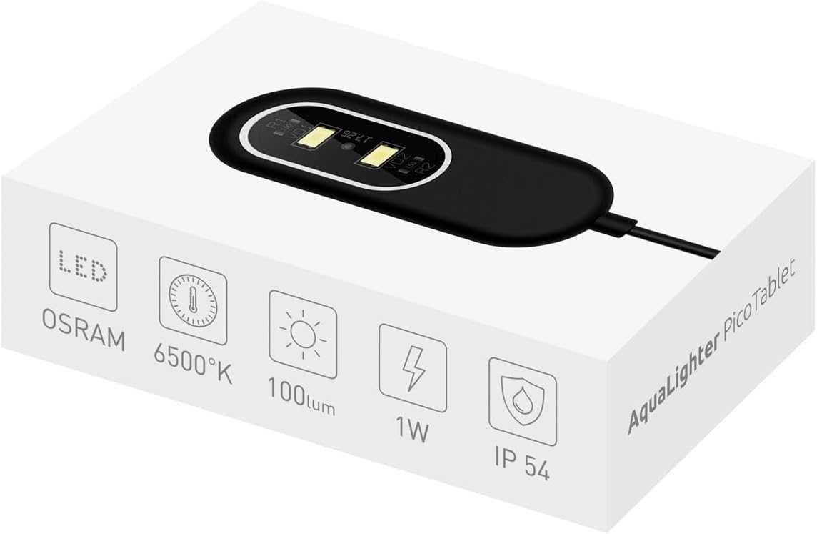 AquaLighter Collar PicoTablet czarny oświetlenie LED do Nano-Aquarium