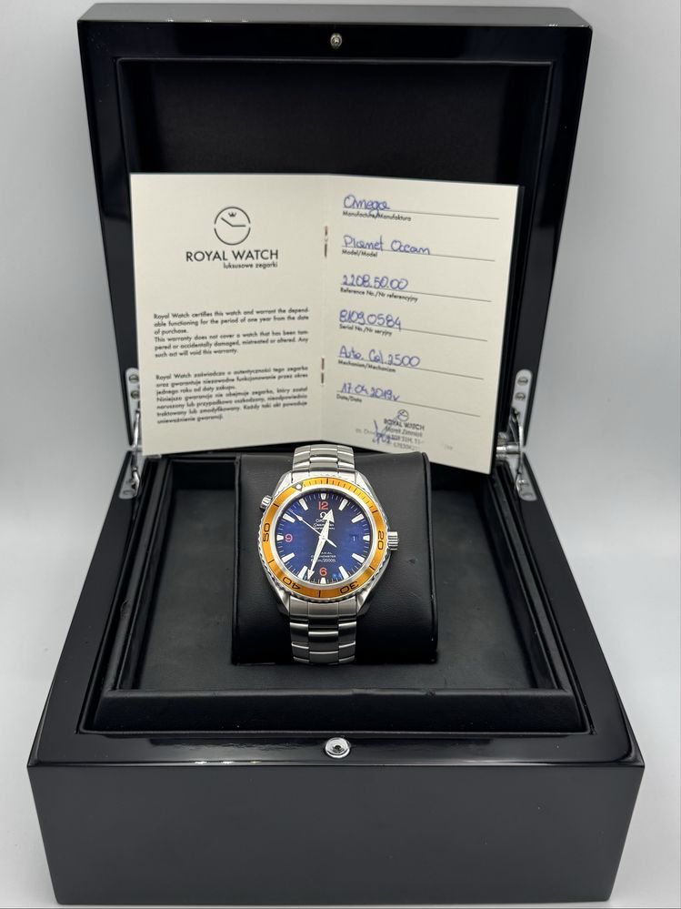 Zegarek Omega Planet Ocean Orange 2208.50.00 • Lombard Halogsm Łódź