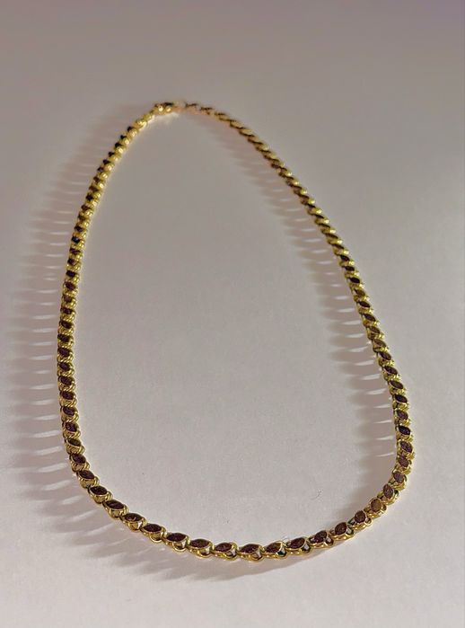 Złoty łańcuszek, 14k pr.585, waga 7.61g, dł. 45cm, szer. 4mm