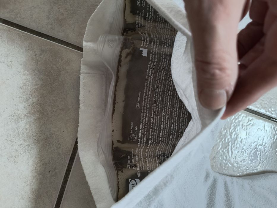 Poduszka pod kark z wypełnieniem z borowiny Sensiplast