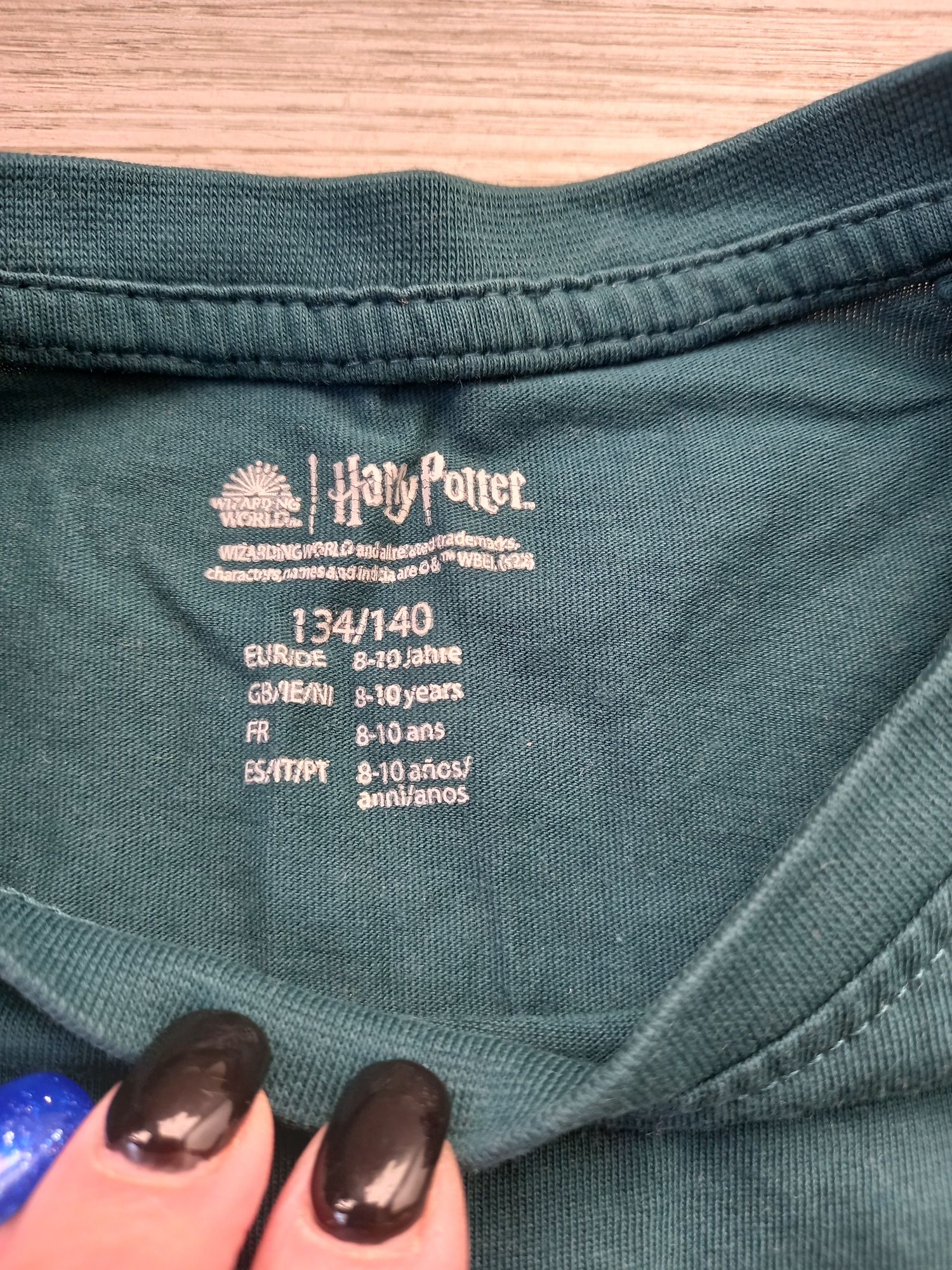 Quidditch Harry Potter zielona bluzeczka 134/140