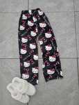 Spodnie Hello kitty czarne puszyste