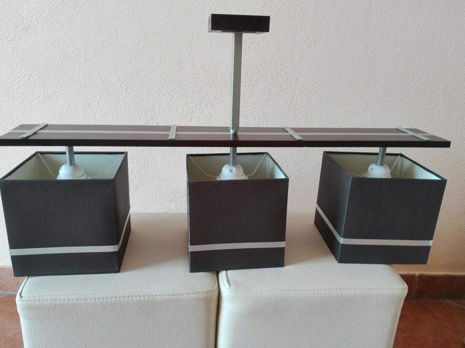 Lampy stołowe brązowe KOMPLET