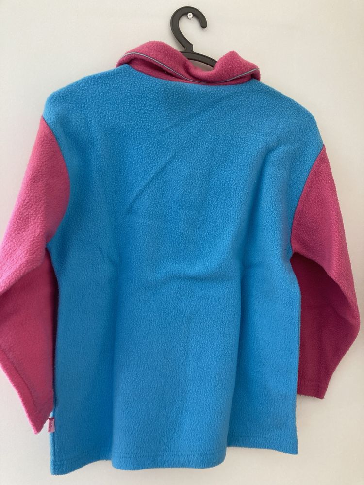 Conjunto pijama polar rosa e azul