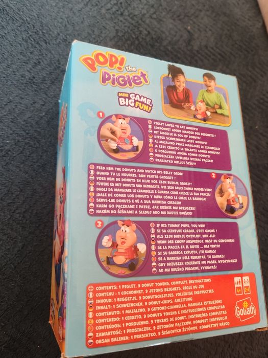 Nie pękaj Prosiaczku Pop The Piglet gra zręcznościowa Goliath