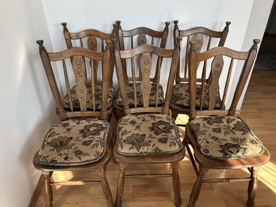 Krzesła debowe stylowe antyk