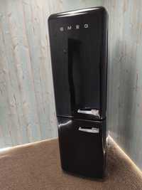 Чёрный Холодильник Smeg fab 32 Идеал Новая модель Пролный NoFrost