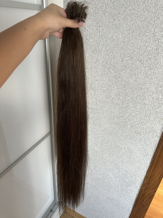 Волосся 77см каштан