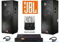 PA JBL PARA FESTAS DJ - 2 Coluna 1000 Watts - 1 Amplificador - 1 Mixer