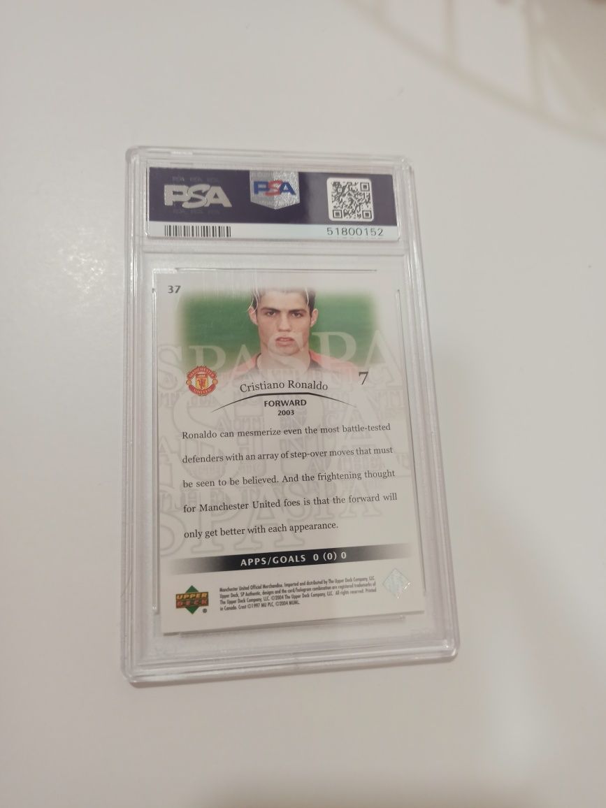 Carta Cristiano Ronaldo 2004 SP Authentic Manchester United