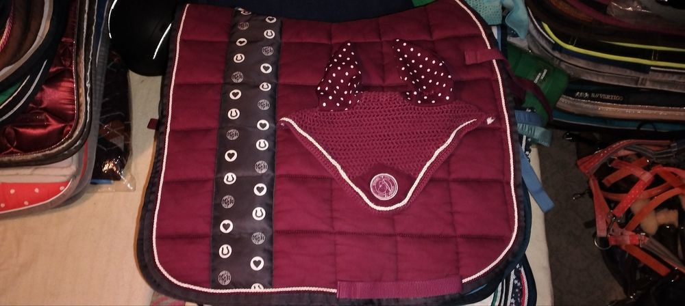 Komplet eskadron nici burgundy full dl