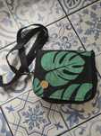 Saszetka torebka nerka lennylamb monstera Urban. Jungle chusta tkana