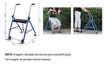 Andarilho com 2 rodas e assento.