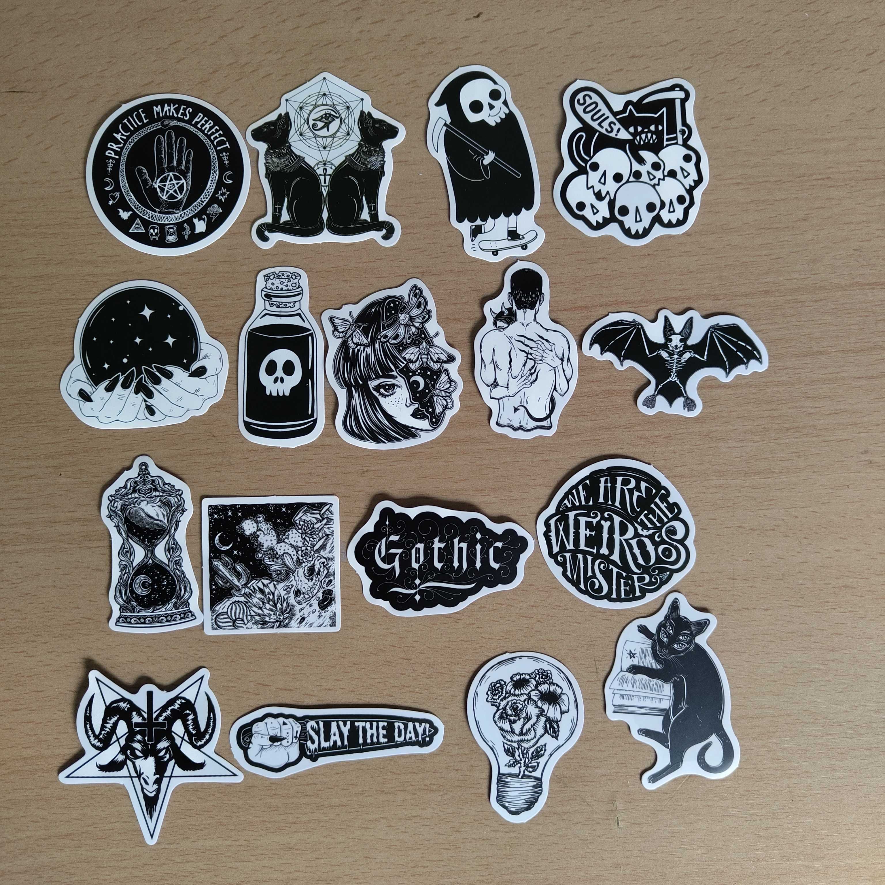 50 Autocolantes Stickers Gothic Girl