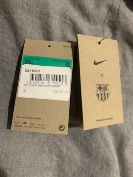 koszulka z autografem Lewandowskiego Nike FC Barcelona 9