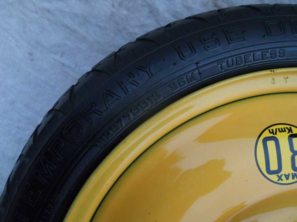 Koło zapasowe, dojazdowe 16, 5x114,3, MAZDA, KIA, HYUNDAI, itd..