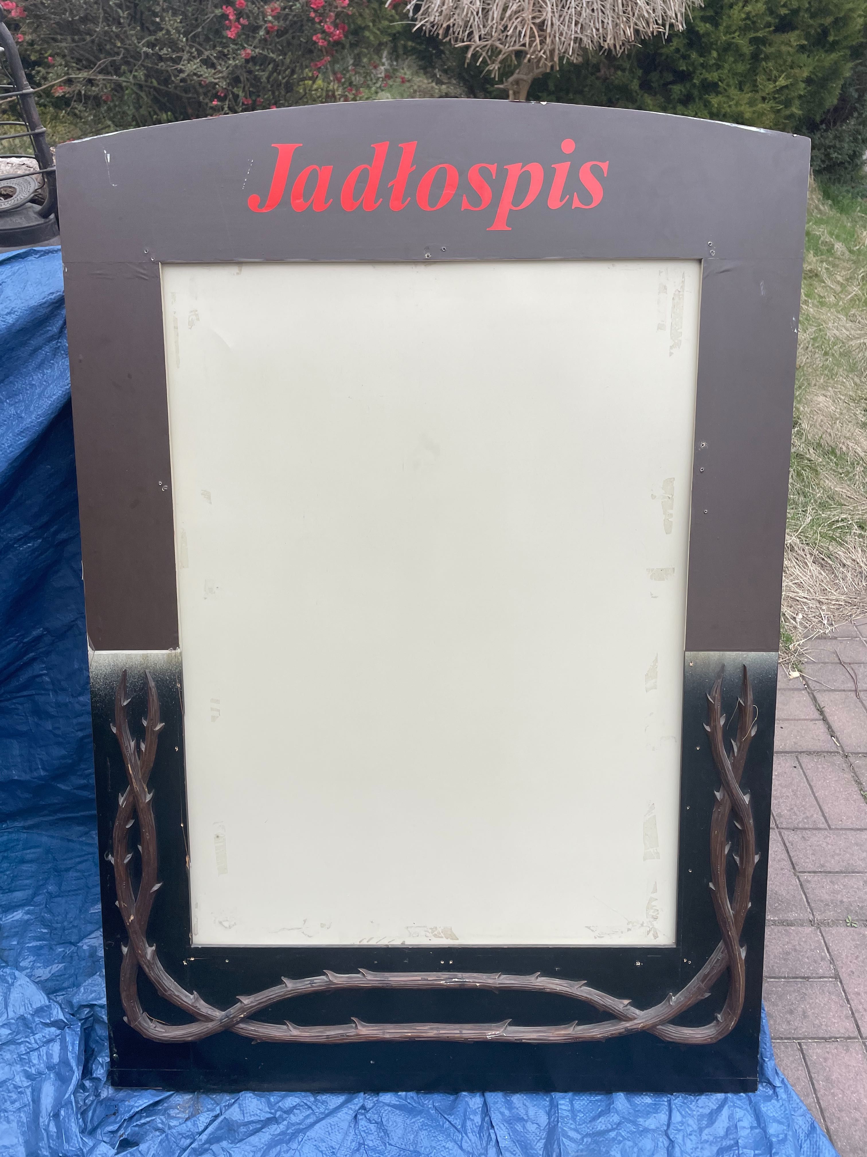 Tablica/ jadłospis pod menu