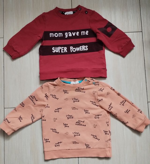 Bluza, bluzka, swetr r. 74, -9 sztuk