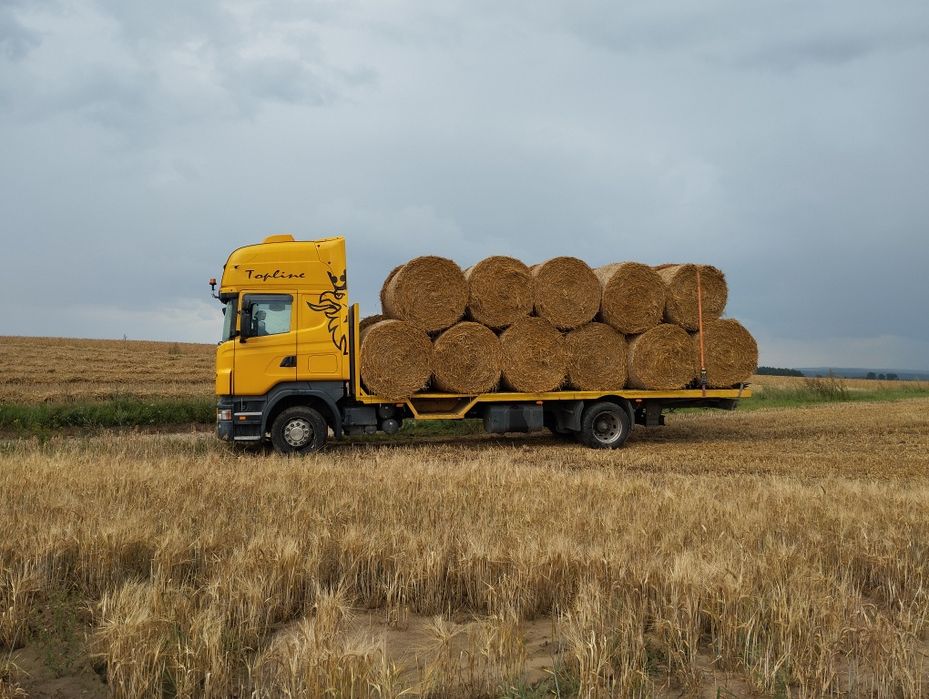 Transport maszyn rolniczych  niskopodwozie i budowlanych  słomy lub si