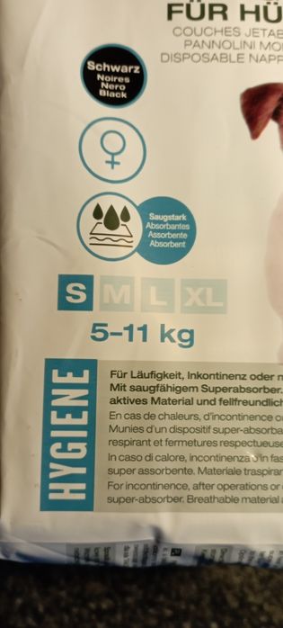 Pieluchy dla pieska seniora