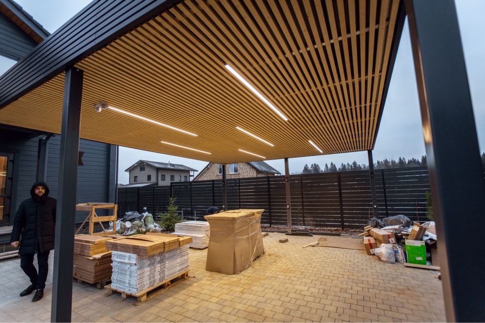 Автонавес, Альтанка, Веранда, Навес для авто, Навеси, Навесы, хозблок,