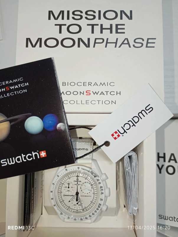 Omega x Swatch SO33W700 Snoopy Ekskluzywny Model z Dostawą