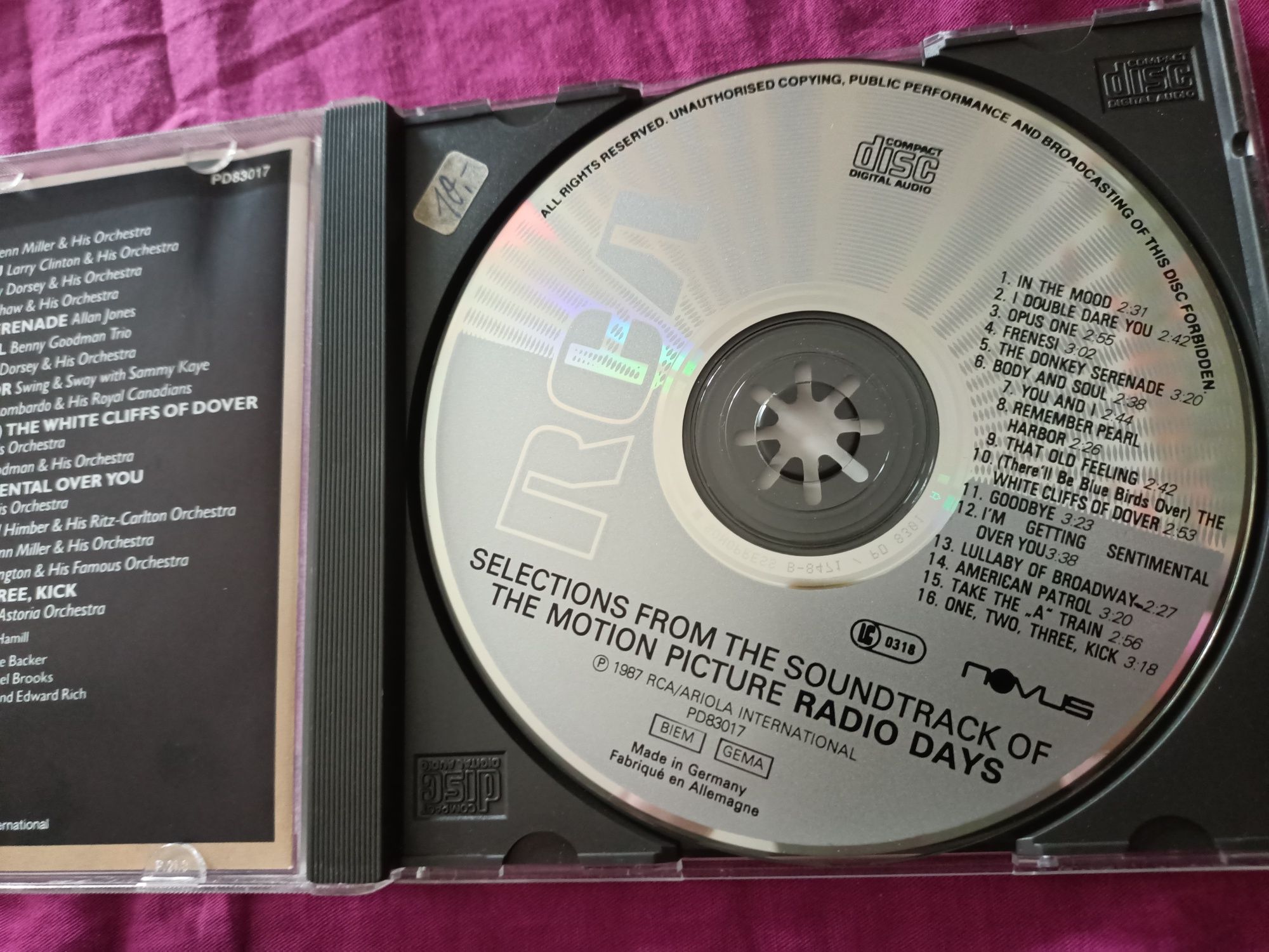 Radio Days – Selections From The Original Soundtrack Of The