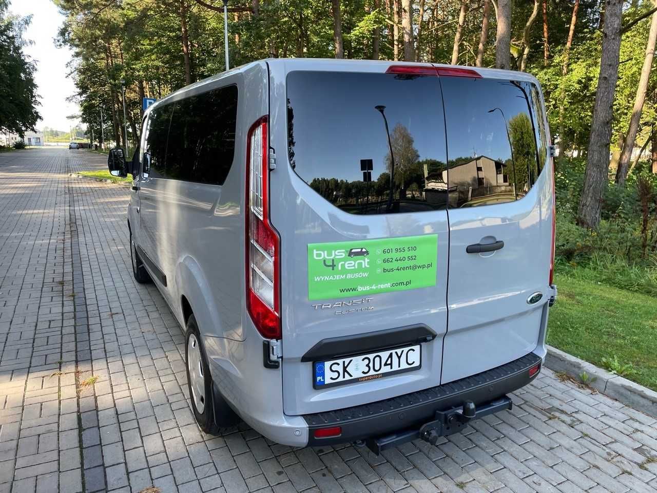 Wynajem Busa 9 osobowy Ford Custom Automat