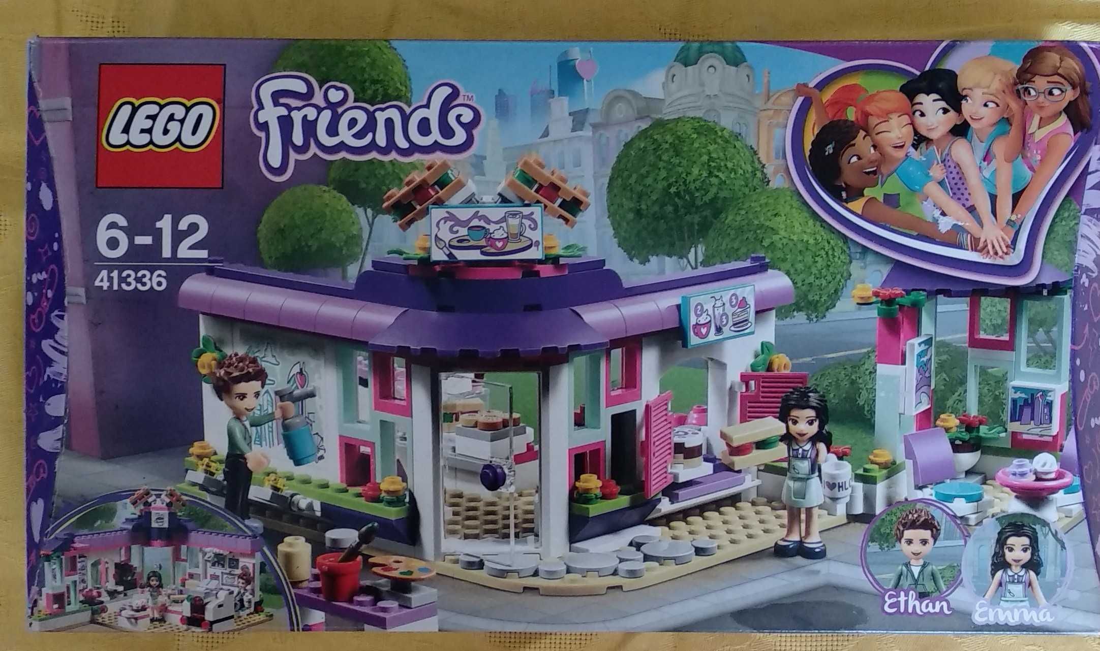 Klocki LEGO Friends 41336- Artystyczna kawiarnia Emmy +pudełko 378 szt