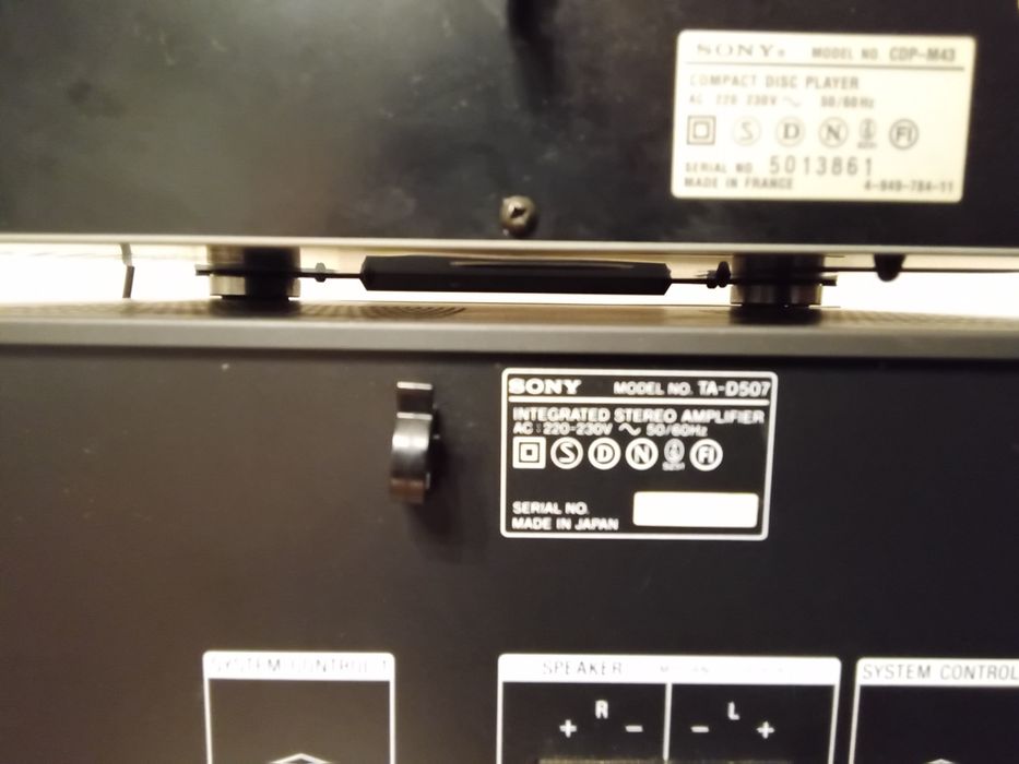 Усилитель Sony TA-D 507+CD player CDP M43.б/у в супер состоянии.