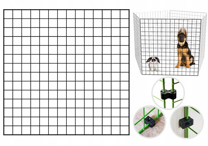 Przęsło Do Kojec Klatka Wybieg Zagroda Dla Psa Szczeniąt Kota Królika