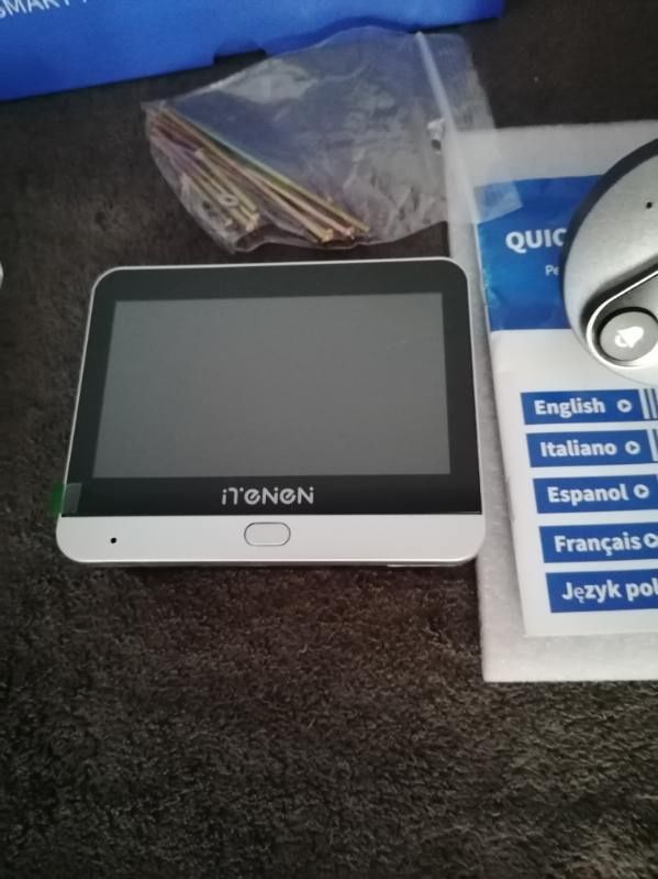 Tuya smart wizjer 4,3 calowy LCD z kamerą.