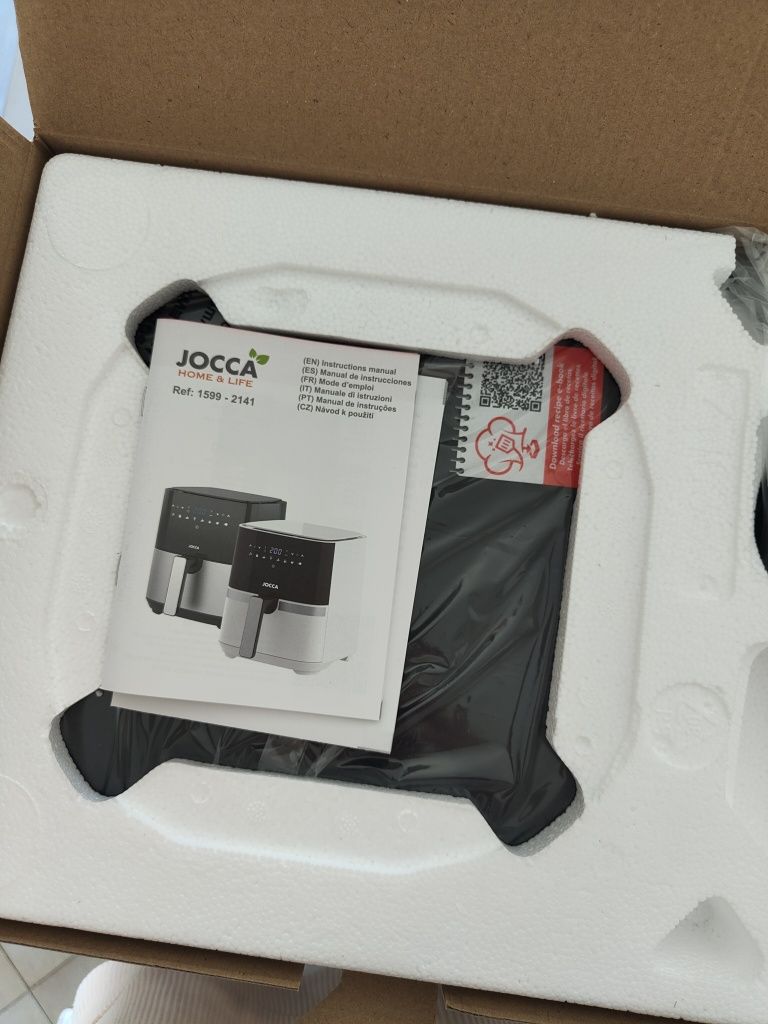 Air fryer/Fritadeira Jocca 5L Ecrã Tactil - Nova-