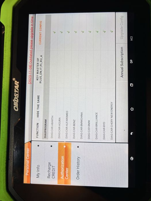 Obdstar x300 dp plus full „C” airbag odo immo
