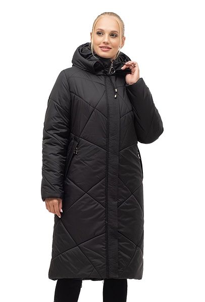 Женская удлинённая зимняя куртка пуховик больших размеров. 52-70р.