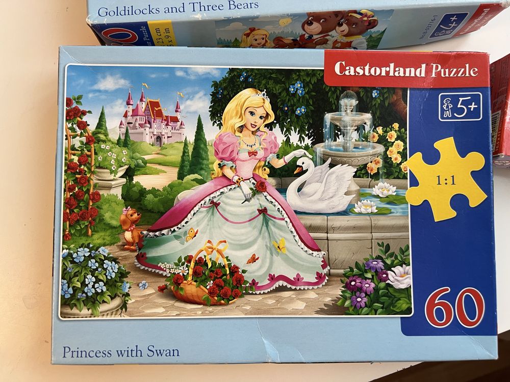 Okazja! Puzzle dla dziewczynki 3 pudełka