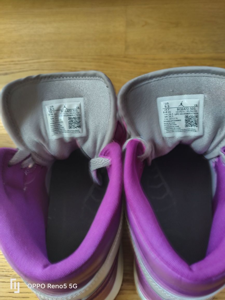 Nike Air Jordan 1Mind magenta/grey