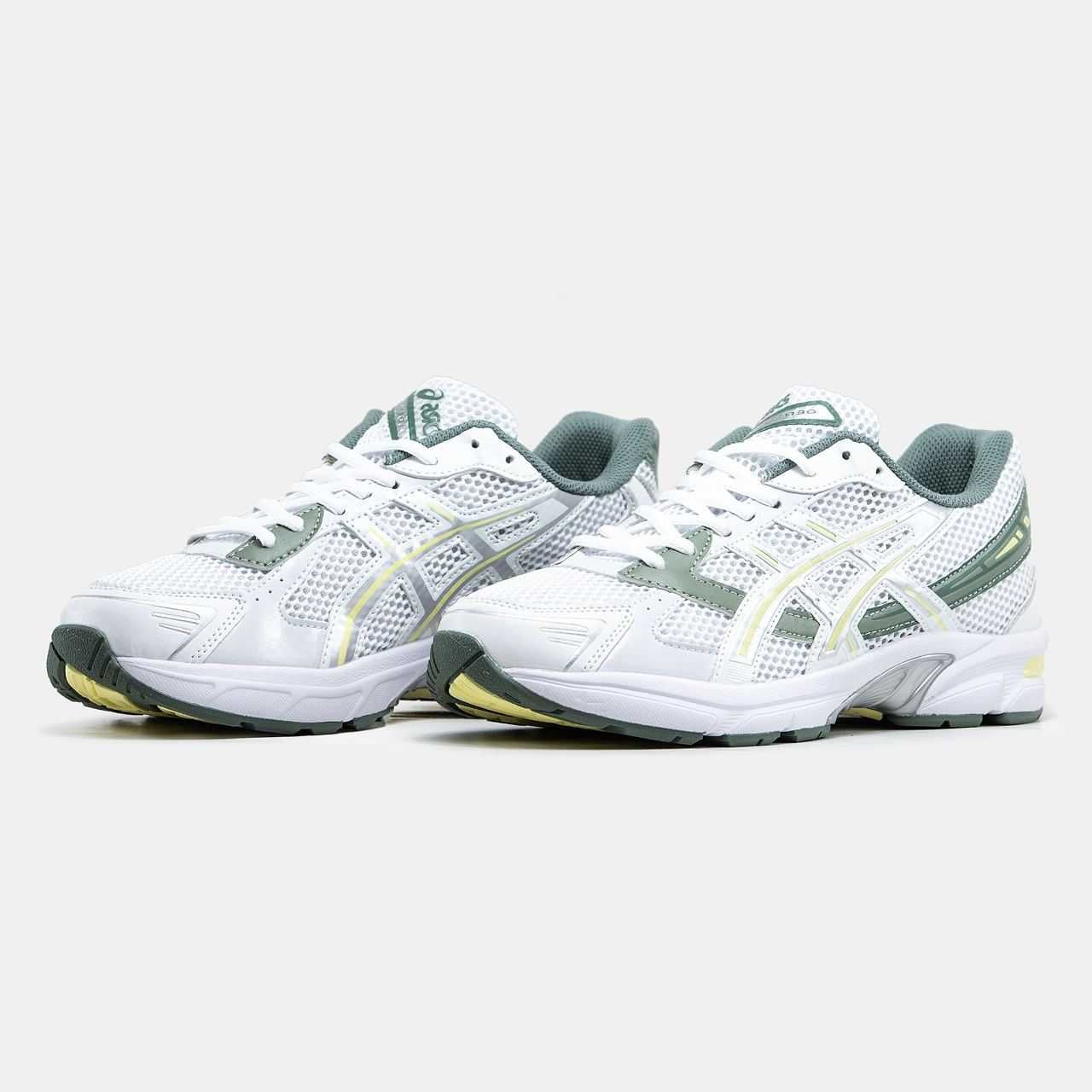 Asics Gel-1130 White Green Yellow кроссовки мужские асикс (asics)